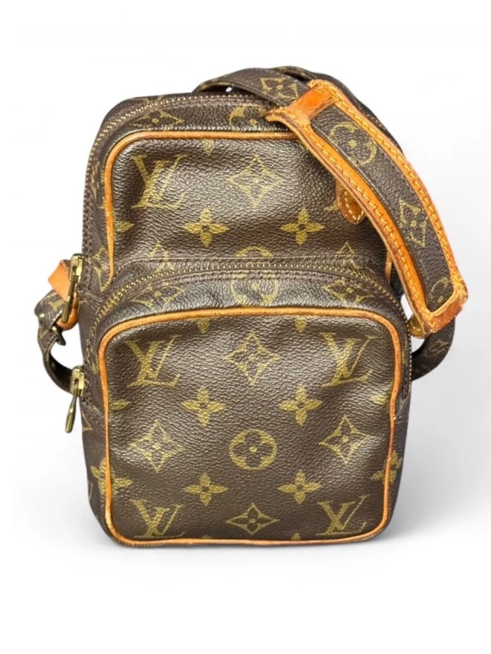 Louis Vuitton Amazone Monogram Crossbody Bag Vintage 1988 Designer Lux LV luxury